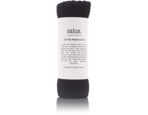 Cotton Wash Cloth - Black